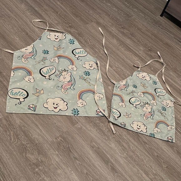 None Accessories - Mommy & me Unicorn Apron set